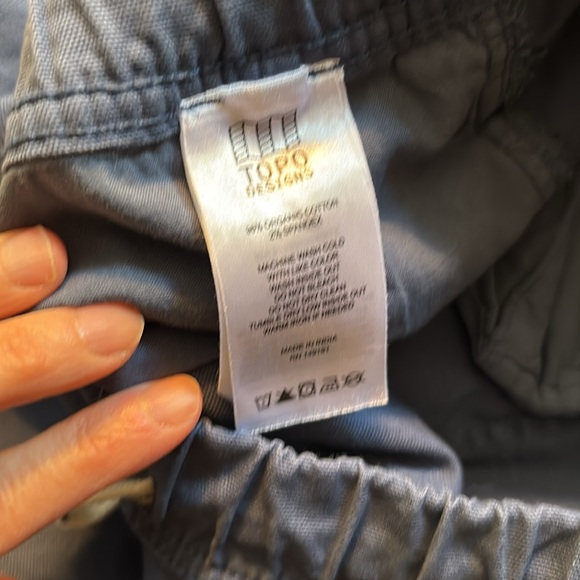Topo Design Dirt Pants Classic - Women's L Dark Denim color - Picture 5 of 8